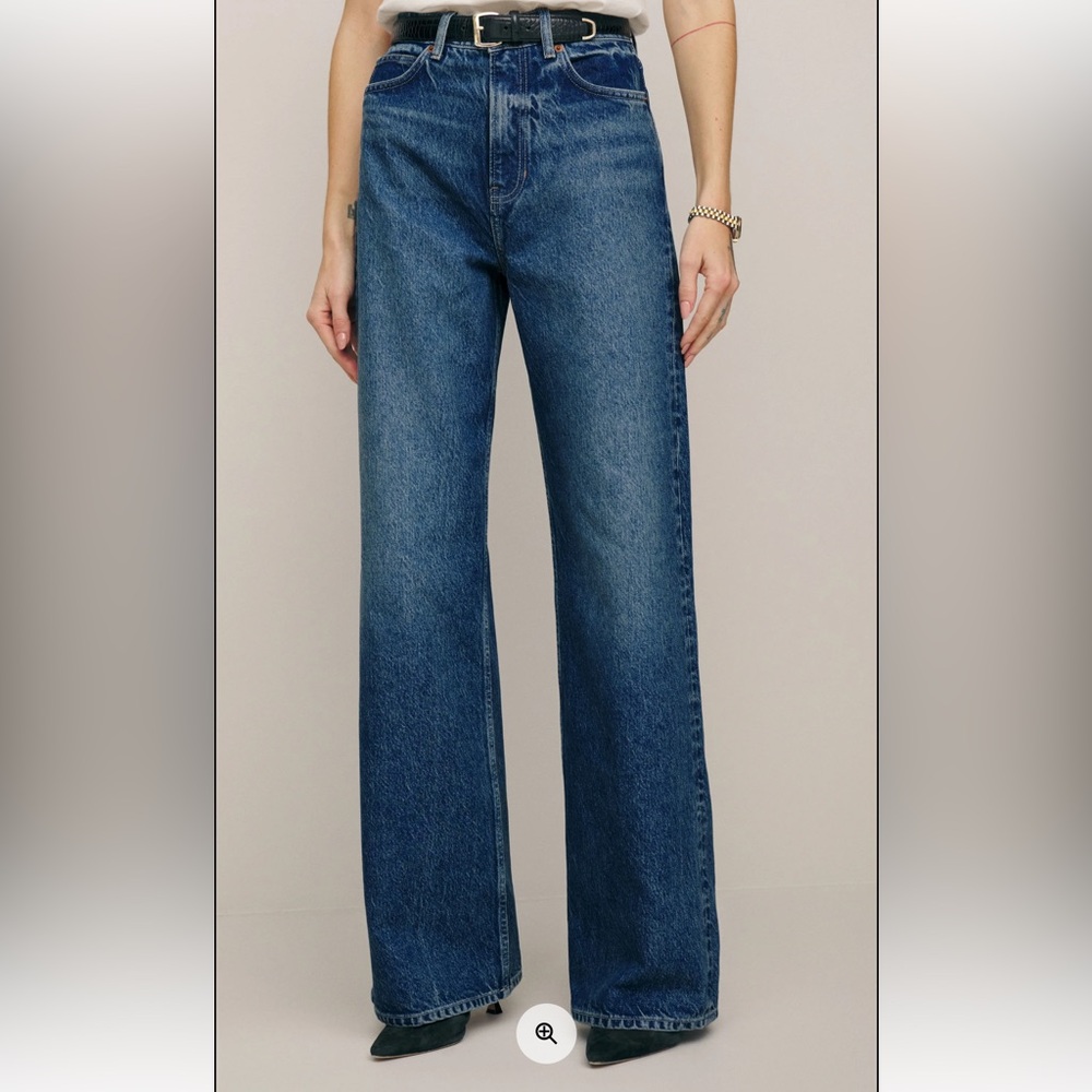 Reformation Cary High Rise Slouchy Wide Leg Jeans